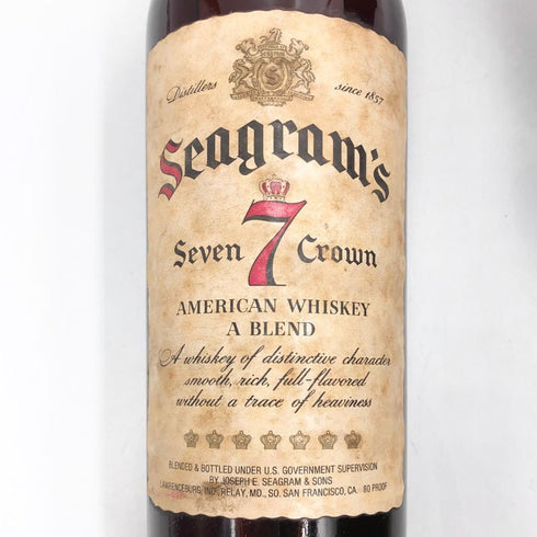 シーグラム セブンクラウン 特級表記 760ml 40% SEAGRAM'S 7 SEVEN CROWN アメリカウイスキー【X4】