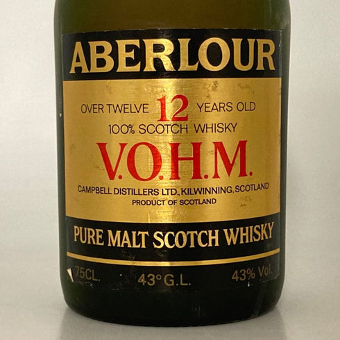 アベラワー VOHM 12年 750ml 43% ABERLOUR スコッチウイスキー【I2】