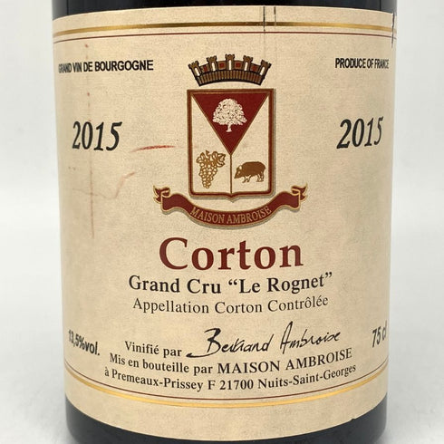 ベルトラン アンブロワーズ コルトン グラン クリュ ル ロニェ 2015 750ml 13.5% Bertrand Ambroise Corton le Rognet ブルゴーニュワイン【S4】