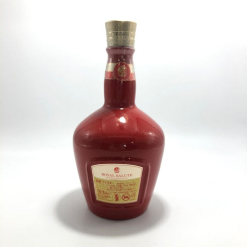 シーバス ブラザーズ ロイヤルサルート 24年 コニャックカスクフィニッシュ 赤陶器ボトル 700ml 40% ROYAL SALUTE CHIVAS BROTHERS 1422g【B2】