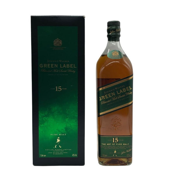 ジョニーウォーカー グリーンラベル 15年 1000ml 43% JOHNNIE WALKER GREEN LABEL スコッチウイスキー【D2】