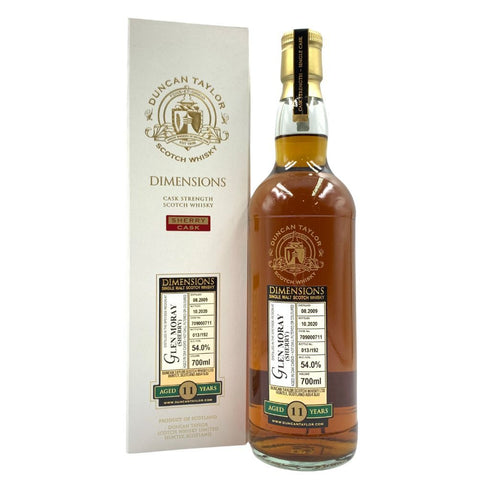 ダンカンテイラー ダイメンションズ グレンマレイ 11年 2009-2020 700ml 54% Duncan Taylor Dimensions Glen Moray Sherry 【W1】