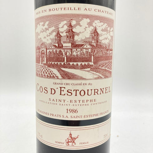 シャトー コス デス トゥルネル 1986 750ml 12.5% COS D'ESTOURNEL 【Y1】