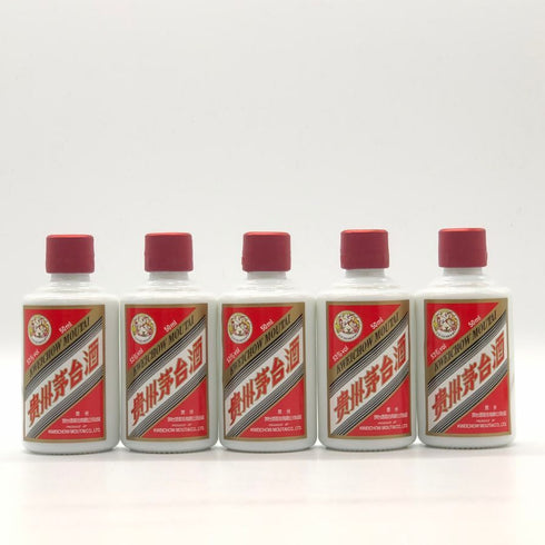 貴州茅台酒 マオタイ酒 天女ラベル 50ml 53% 5本セット MOUTAI 中国酒【H1】