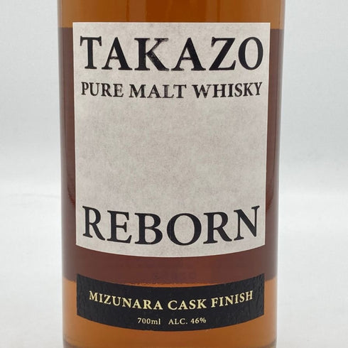 東京都限定◆高蔵蒸留所 リボーン ピュアモルト ミズナラカスクフィニッシュ ウイスキー 700ml 46% TAKAZO REBORN 【V1】