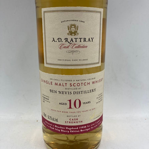 ベンネヴィス バーボンホグスヘッド カスクアイラシェリーフィニッシュ A.D.ラトレー 10年 2012 700ml 58.2% Ben Nevis 【P】
