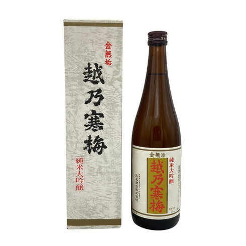 越乃寒梅 純米大吟醸 金無垢 720ml 16% 2016年11月4日製造 日本酒- 純米大吟醸酒【I4】