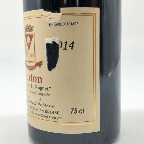 ベルトラン アンブロワーズ コルトン グラン クリュ ル ロニェ 2014 750ml 13.5% Bertrand Ambroise Corton Le Rognet Grand Cru Le Rognet フランスワイン【B4】