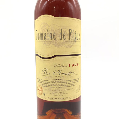 ドメーヌ ド リック 1978 アルマニャック 42.4% 700ml DOMAINE DE RIGUE 【K】