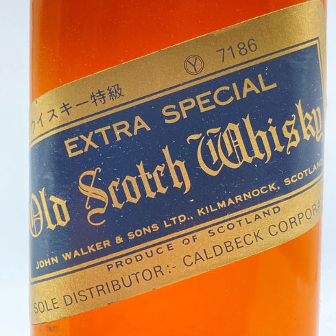ジョニーウォーカー ブラックラベル エクストラ スペシャル 特級 金キャップ 760ml 43% JOHNNIE WALKER BLACK LABEL EXTRA SPECIAL 【X1】