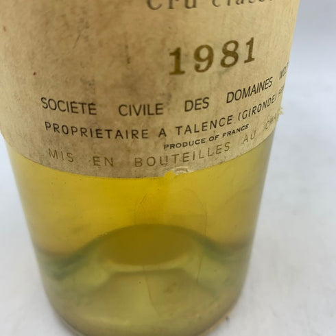シャトー ラヴィル オー ブリオン 1981 750ml 14% CHATEAU LAVILLE HAUT-BRION 【D2】
