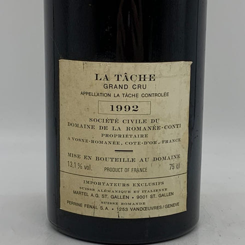 ドメーヌ ド ラ ロマネコンティ ラターシュ 1992 750ml 13.1% DRC Domaine de la Romanee-Conti La Tache ブルゴーニュワイン【同梱不可】【S4】