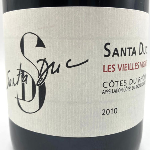 ドメーヌ サンタ デュック レ ヴィエイユ ヴィーニュ 2010 750ml 14% Domaine Santa Duc フランスワイン【A3】