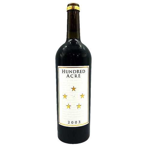 ハンドレッドエーカー ケイリー モーガン ヴィンヤード カベルネソーヴィニヨン ナパヴァレー 2003 750ml 15.9% HUNDRED ACRE Kayli Morgan Vineyard Cabernet Sauvignon Napa Valley 【S4】