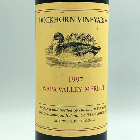 ダックホーン ヴィンヤーズ メルロー ナパヴァレー 1997 750ml 14.3% DUCKHORN VINEYARDS カリフォルニアワイン【R4】