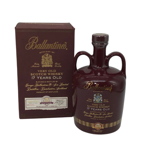 バランタイン 17年 赤陶器 60周年ボトル ウイスキー 43% 750ml Ballantine スコッチウイスキー1499g【B1】