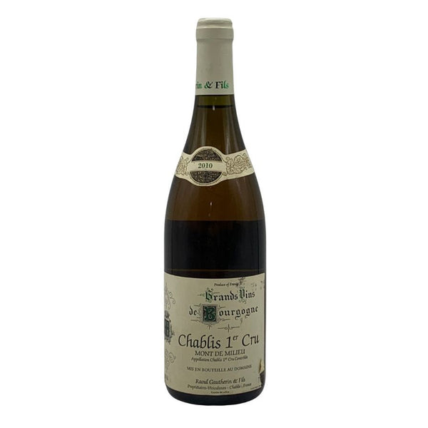 ラウル ゴートラン エ フィス シャブリ モン ド ミリュー 2010 750ml 13.5% Raoul Gautherin & Fils 白ワイン【F1】