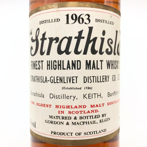 【同梱不可】ゴードン&マクファイル ストラスアイラ 1963-1996 700ml 40% Strathisla GORDON&MACPHAIL スコッチウイスキー【E4】