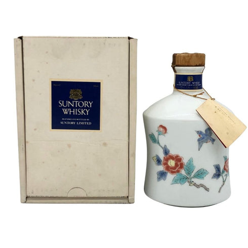 東京都限定◆サントリー エクセレンス 有田焼 陶器ボトル 色絵花鳥文 岩生對山 720ml 43% SUNTORY 1148g【D2】