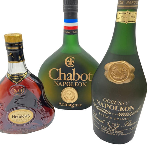 ヘネシー XO クリアボトル 金キャップ ハーフボトル & ブランデー 6本セット Hennessy【7F】