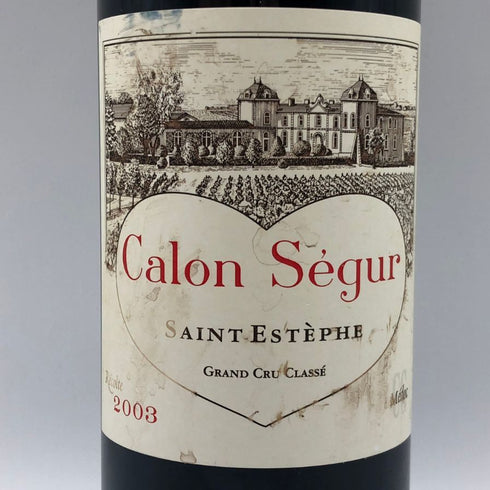 シャトー カロン セギュール 2003 750ml 13% Chateau Calon Segur ボルドーワイン【T0】