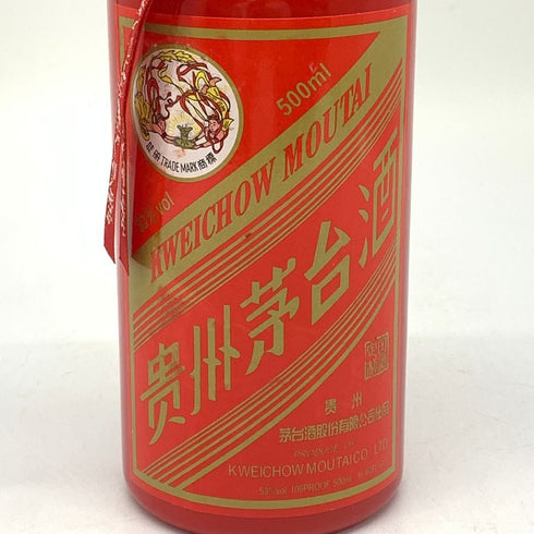貴州茅台酒 マオタイ酒 天女ラベル 赤陶器ボトル 2016 500ml 53% MOUTAI KWEICHOW 中国酒884g【M4】