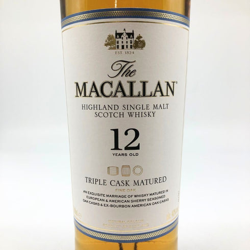 マッカラン 12年 トリプルカスク 700ml 40% The MACALLAN 箱付 スコッチウイスキー【K4】