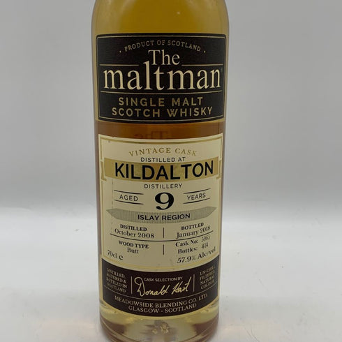 ザモルトマン キルダルトン 9年 2008-2018 57.9% 700ml The maltman KILDALTON スコッチウイスキー【P4】