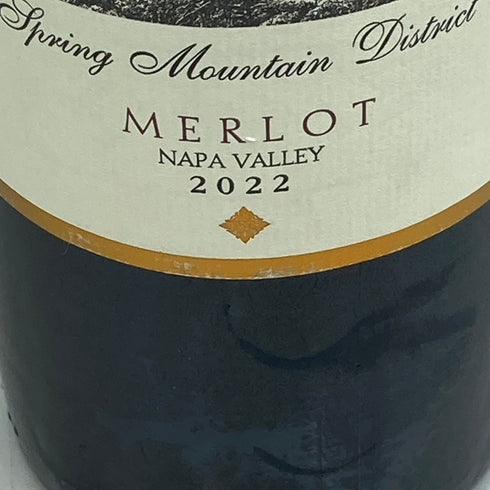 バーネットヴィンヤーズ メルロー スプリング マウンテン 2022 750ml 15% Barnett Vineyards Merlot Spring Mountain カリフォルニアワイン【D0】