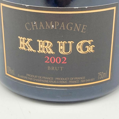 クリュッグ ブリュット ヴィンテージ 2002 750ml 12% KRUG BRUT VINTAGE 【C】