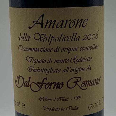 ダル フォルノ ロマーノ アマローネ デッラ ヴァルポリチェッラ 2006 750ml 17% Dal Forno Romano イタリアワイン【V4】