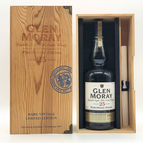 グレンマレイ 25年 1986 ポートウッドフィニッシュ ウイスキー 木箱 700ml 43% Glen Moray スコッチウイスキー【W】
