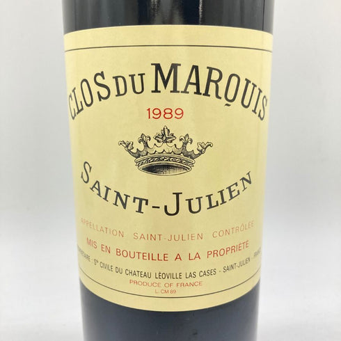 クロ デュ マルキ サンジュリアン 1989 750ml 13% CLOS DU MARQUES Saint Julien 【P】