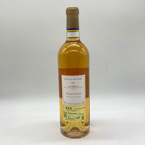 シャトー リューセック 2007 ソーテルヌ 750ml 13.5% Chateau Rieussec Sauternes【A】