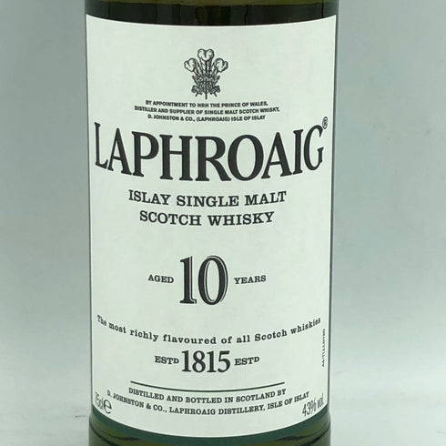 ラフロイグ 10年 750ml 43% LAPHROAIG【I2】