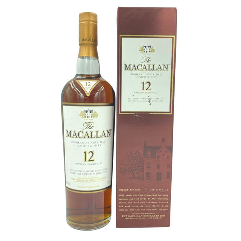 マッカラン 12年 旧ラベル 700ml 40% THE MACALLAN【E1】