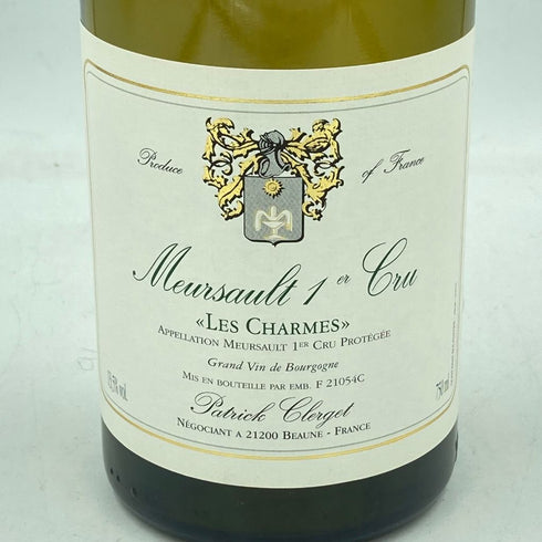 パトリック クレルジェ ムルソー プルミエクリュ レ シャルム 2001 750ml 13.5% Patrick Clerget Meursault 1er Les Charmes【C3】