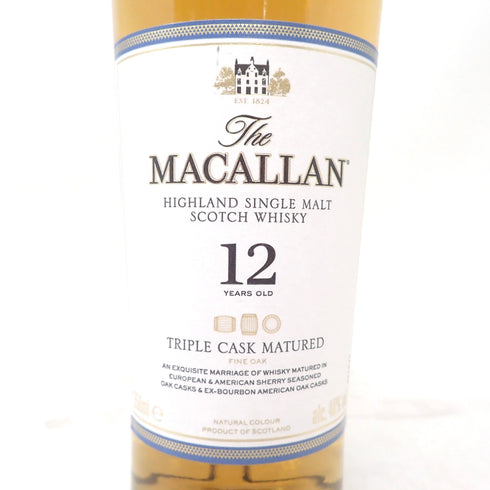 ザ マッカラン 12年 トリプルカスク 350ml 40% The MACALLAN【R4】