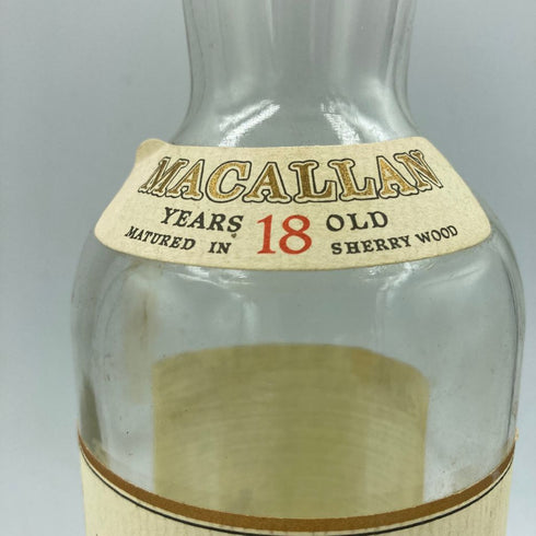 マッカラン 18年 1977 シェリーカスク 空き瓶 MACALLAN【D1】
