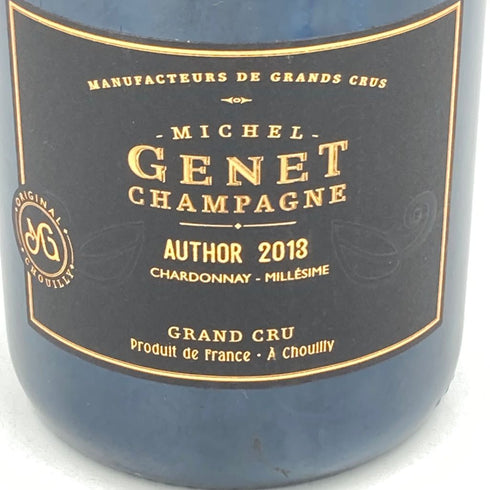 ミッシェル ジュネ オーサー シャルドネ グランクリュ 2013 750ml 12.5% Michel Genet AUTHOR Chardonnay Grand Cru【X1】