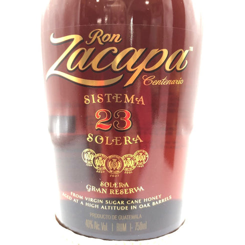 ロン サカパ センテナリオ 23年 ソレラ グラン レゼルヴァ 750ml 40% RON ZACAPA Centenario Solera Grand Reserva【O2】