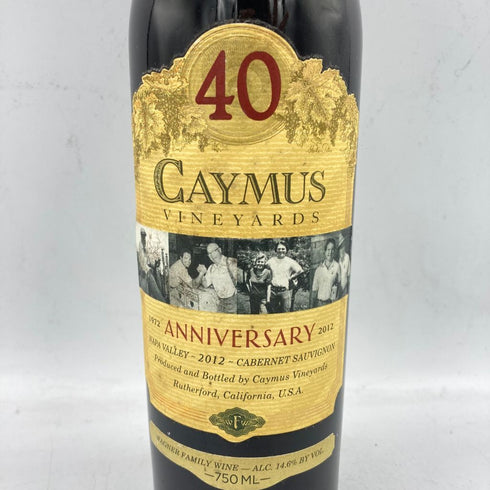ケイマス ヴィンヤーズ カベルネ ソーヴィニョン 2012 40周年記念ボトル 750ml 14.6% CAYMUS VINEYARDS 【I1】