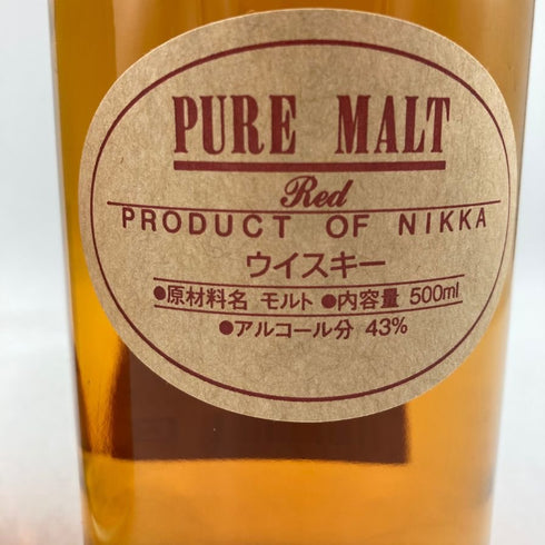 東京都限定◆ニッカ ピュアモルト ブラック&レッド 500ml 43% NIKKA PURE MALT 2本セット 【U】