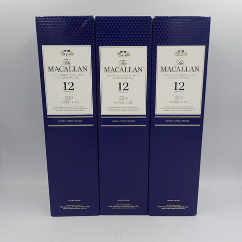 マッカラン 12年 ダブルカスク 700ml 40% The MACALLAN 3本セット【7F】