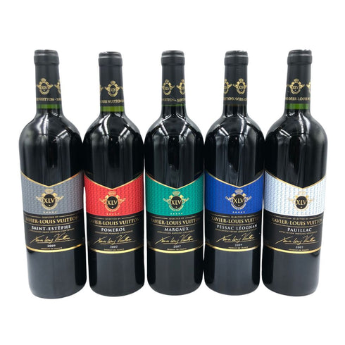 ザビエ ルイ ヴィトン ポムロール マルゴー ペサック レオニャン サン テステフ ポーリャック 2007 2009 750ml XAVIER LOUIS VUITTON 5本セット【H】