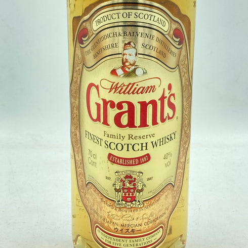 グランツ フィネスト スコッチ ウイスキー 750ml 43% Grant's FINEST SCOTCH WHISKY【K】