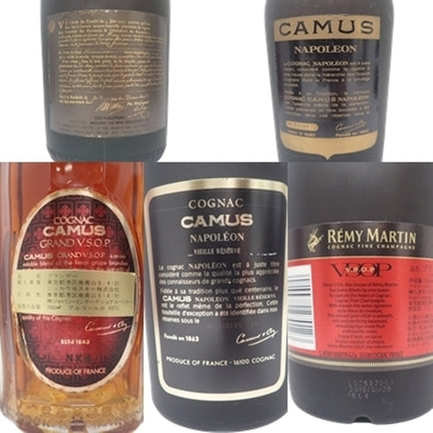 カミュ レミーマルタン VSOP ナポレオン ファインシャンパーニュ 等 700ml CAMUS REMY MARTIN 5本セット【MA1】