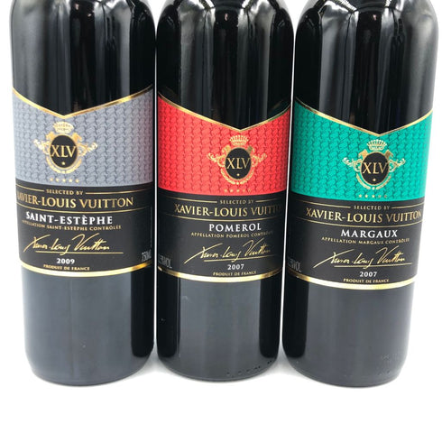 ザビエ ルイ ヴィトン ポムロール マルゴー ペサック レオニャン サン テステフ ポーリャック 2007 2009 750ml XAVIER LOUIS VUITTON 5本セット【H】