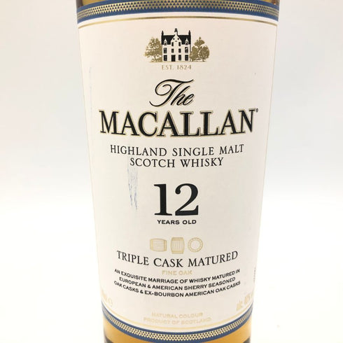 マッカラン 12年 トリプルカスク 700ml 40% The MACALLAN 【E】