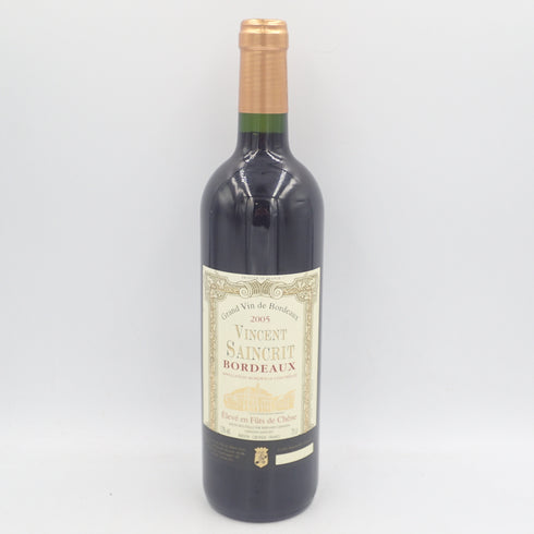 ヴァンサン サンクリ 2005 750ml 13% Vincent Saincrit Saint Émilion【G2】